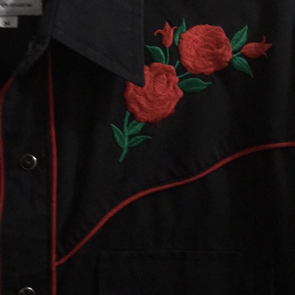 COPY - ELY DIAMOND VINTAGE WESTERN SHIRT SIZE M - Picture 3 of 8